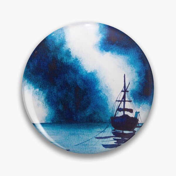 Item preview, Boat on Stormy Seas in Watercolour designed and sold by Chantellearts.