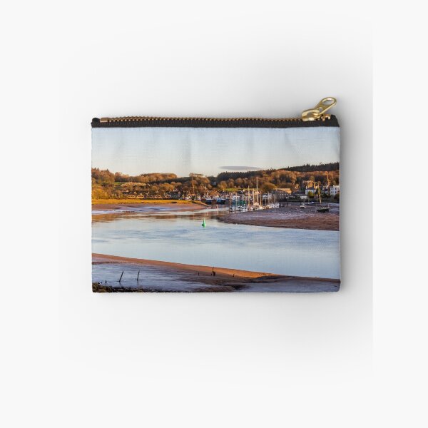 Item preview, The River Dee estuary with the fishing town of Kirkcudbright in the background in the evening, Dumfries and Galloway, Scotland designed and sold by SnapTPhotograph.