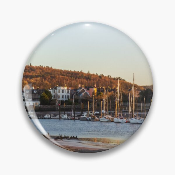 Item preview, Landscape of Kirkcudbright and the River Dee estuary at sunset, Dumfries and Galloway, Scotland designed and sold by SnapTPhotograph.
