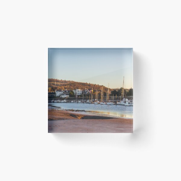 Item preview, Landscape of Kirkcudbright and the River Dee estuary at sunset, Dumfries and Galloway, Scotland designed and sold by SnapTPhotograph.