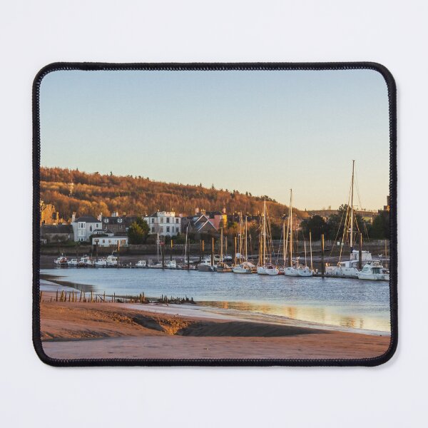 Item preview, Landscape of Kirkcudbright and the River Dee estuary at sunset, Dumfries and Galloway, Scotland designed and sold by SnapTPhotograph.