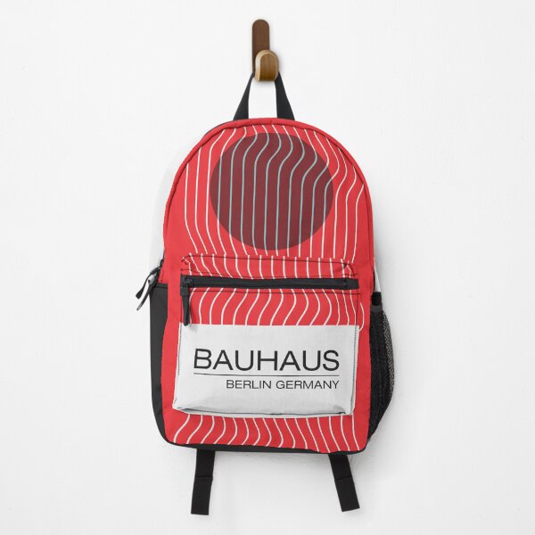 Item preview, Bauhaus - Retro / Art Deco architecture discipline from Berlin, Germany - Available in posters, etc - Wavy Red & Maroon designed and sold by ArcFoundationCo.