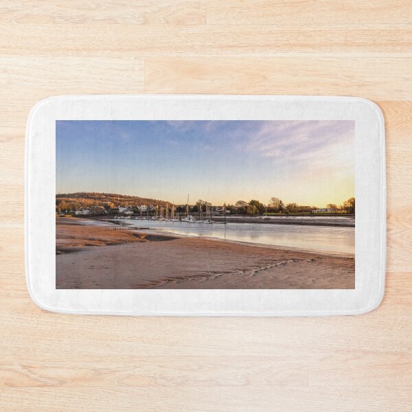 Item preview, Low tide and mudflats on the River Dee estuary at Kirkcudbright during sunset, Dumfries and Galloway, Scotland designed and sold by SnapTPhotograph.