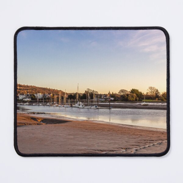 Item preview, Low tide and mudflats on the River Dee estuary at Kirkcudbright during sunset, Dumfries and Galloway, Scotland designed and sold by SnapTPhotograph.