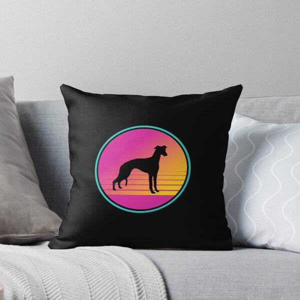 Item preview, Retro Summer Beach 80s Whippet Dog Gift  designed and sold by Guarddogdrive.