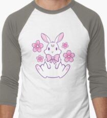 Sakura Bunny 02 Men's Baseball ¾ T-Shirt