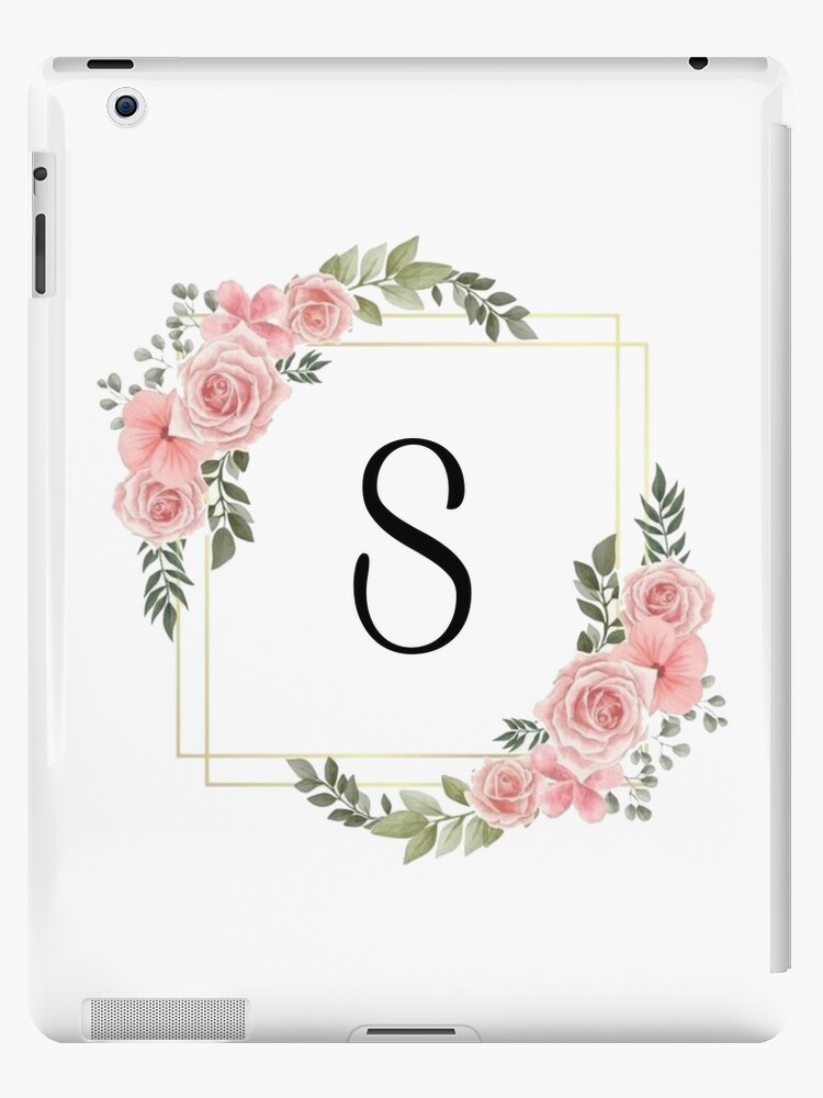 S Logo 1-letter S Monogram. Floral Style Rose. Monogram of a 