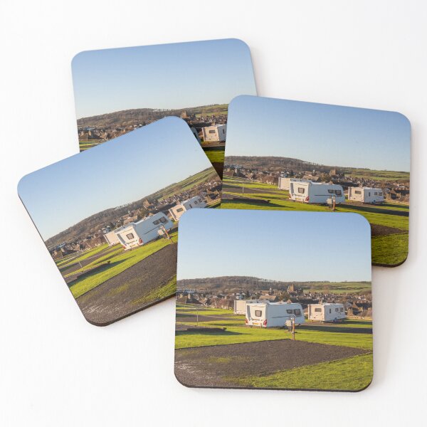 Item preview, Silver Craig's Caravan Park over looking the scottish town of Kirkcudbright on a winters morning, Dumfries and Galloway, Scotland designed and sold by SnapTPhotograph.