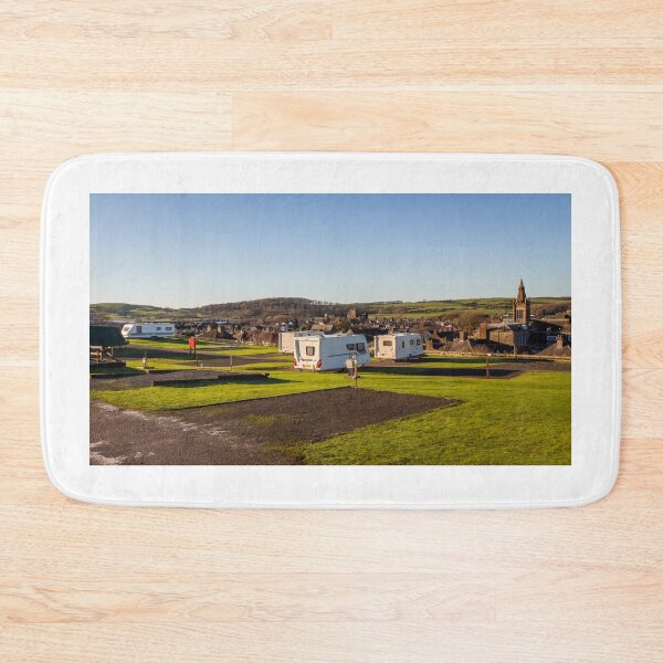 Item preview, Silver Craig's Caravan Park over looking the scottish town of Kirkcudbright on a winters morning, Dumfries and Galloway, Scotland designed and sold by SnapTPhotograph.