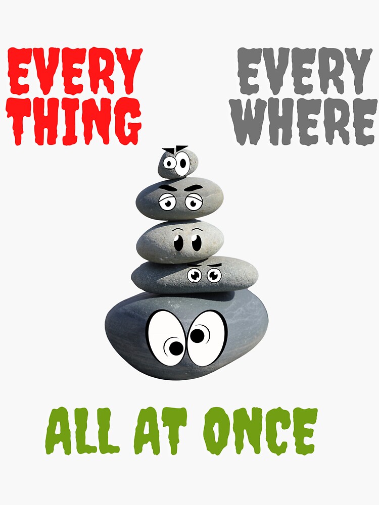 "everything everywhere all at once Googly Eyes collections" Sticker by