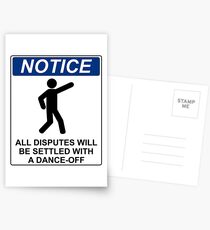 Disputes Dance-Off Postcards