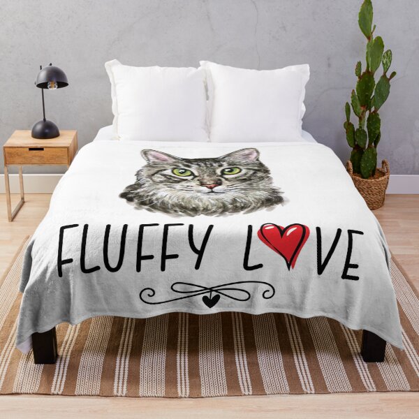 Item preview, Cat Fluffy Love Kitty Meow Portrait designed and sold by Blok45.