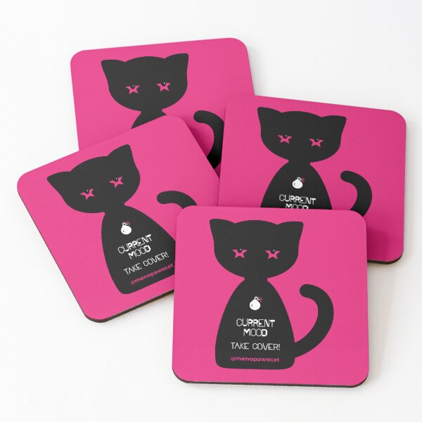 Item preview, Menopaws Cat: "Current Mood - Take cover" designed and sold by OUTFLUX.