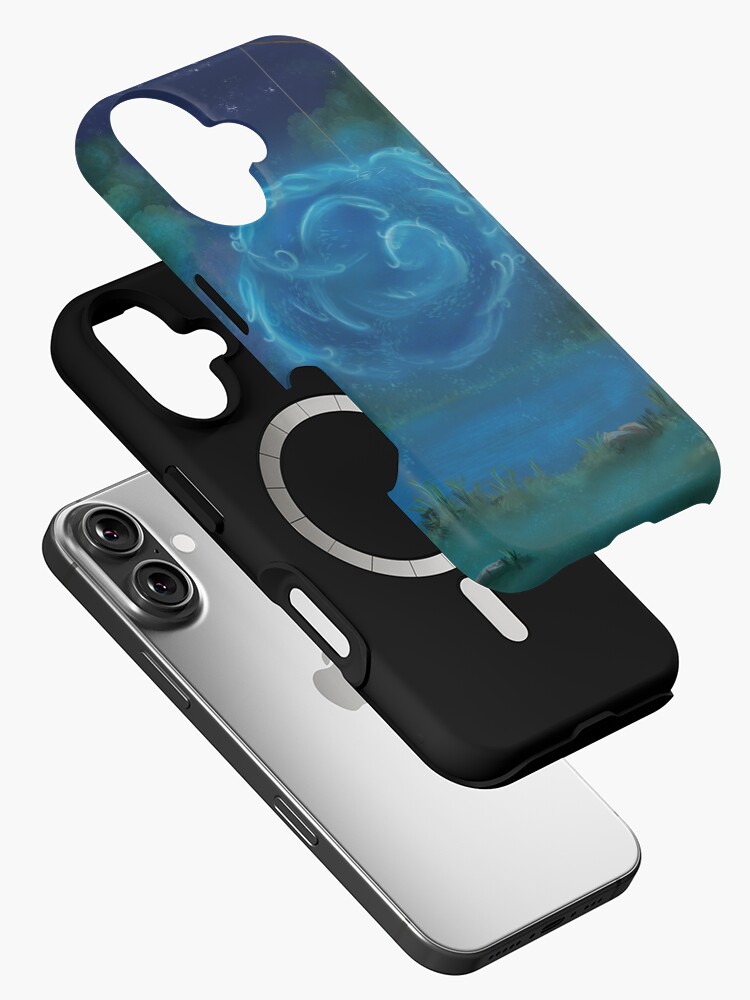 Aperçu 2 sur 4. Coque iPhone avec l'œuvre Le Lac des Chats créée et vendue par CynnaraART.
