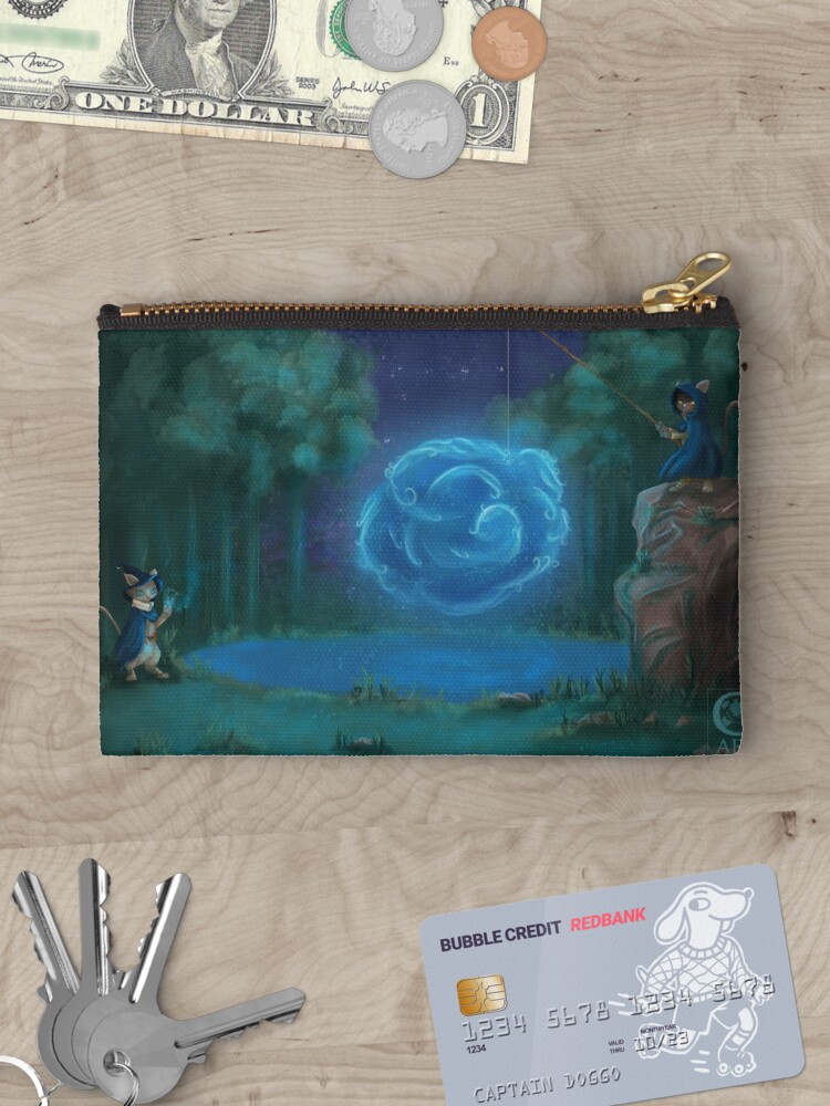 Aperçu 3 sur 4. Pochette avec l'œuvre Le Lac des Chats créée et vendue par CynnaraART.