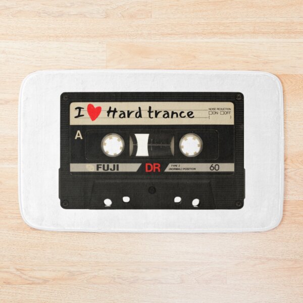 Item preview, I Love Hard Trance Music Cassette Tape designed and sold by RichTeeDesigns.