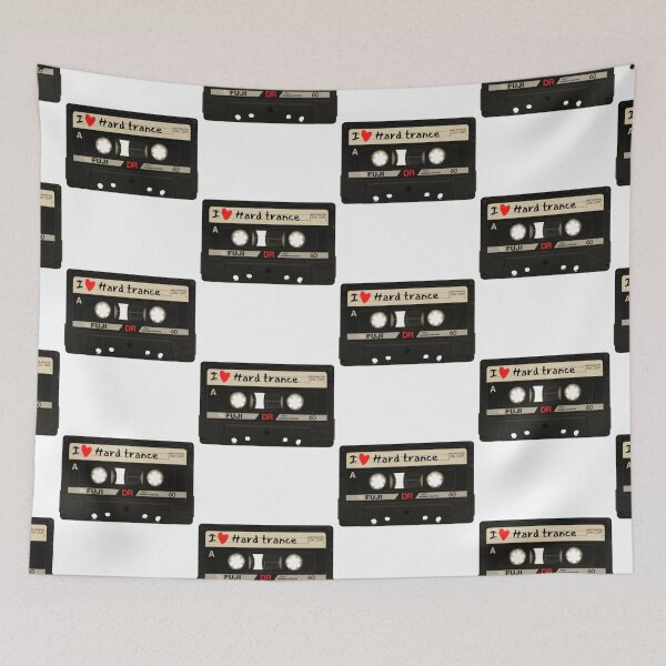Item preview, I Love Hard Trance Music Cassette Tape designed and sold by RichTeeDesigns.