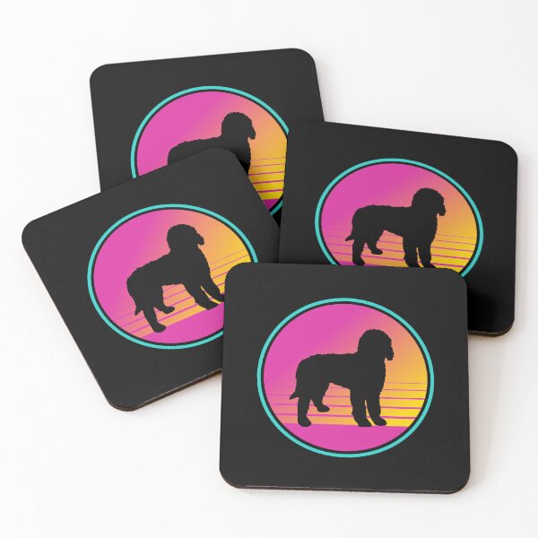 Item preview, Retro Summer Beach 80s Goldendoodle Dog Gift  designed and sold by Guarddogdrive.
