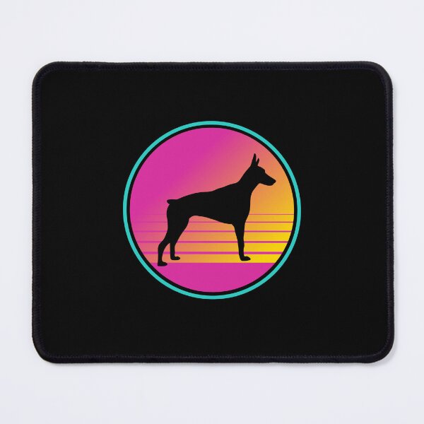 Item preview, Retro Summer Beach 80s Doberman Pinscher Dog Gift  designed and sold by Guarddogdrive.