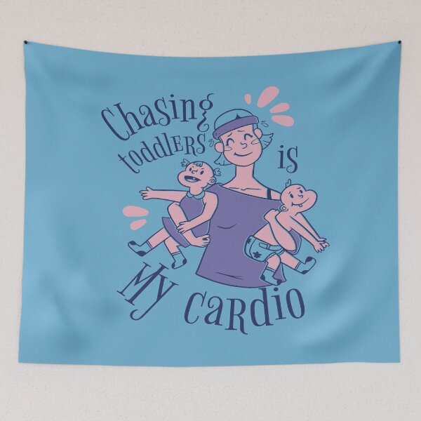 Item preview, Chasing Toddlers Is My Cardio - Mother designed and sold by YueHeng Creates ⭐⭐⭐⭐⭐.