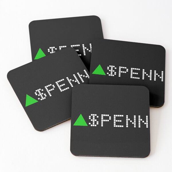 Item preview, Penn National Gaming Stock Ticker Green - White Font designed and sold by frankyou.