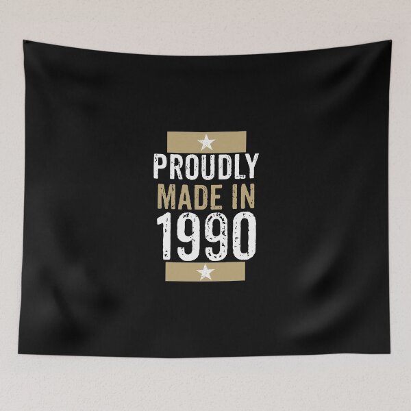 Item preview, Proudly made in 1990 birthday gift design designed and sold by rodmendonca.