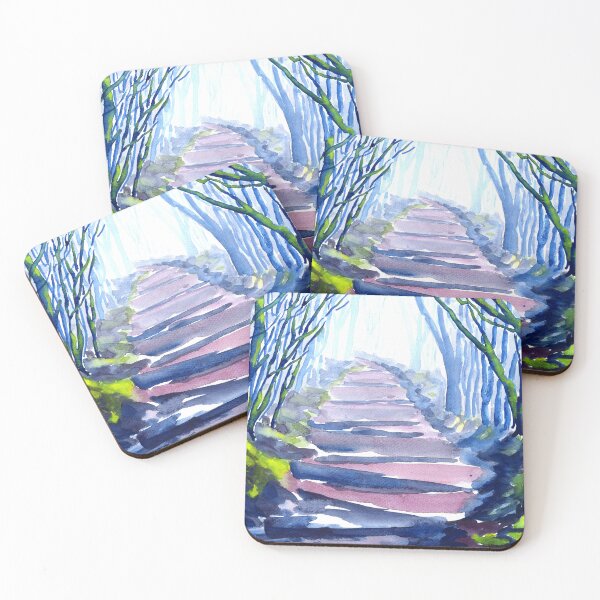 Item preview, Misty Path Through the Woods designed and sold by WaterGardens.
