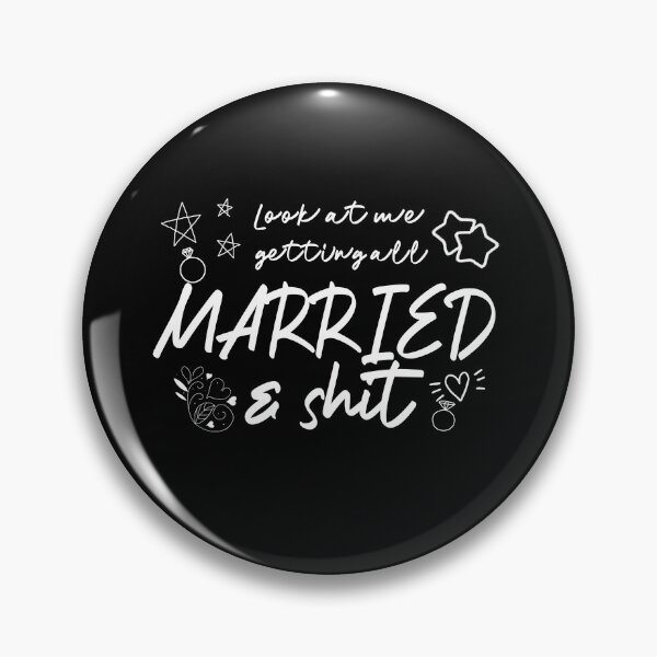 Item preview, Look At Me Getting All Married & Shit Funny Party Gift designed and sold by DKKShop.