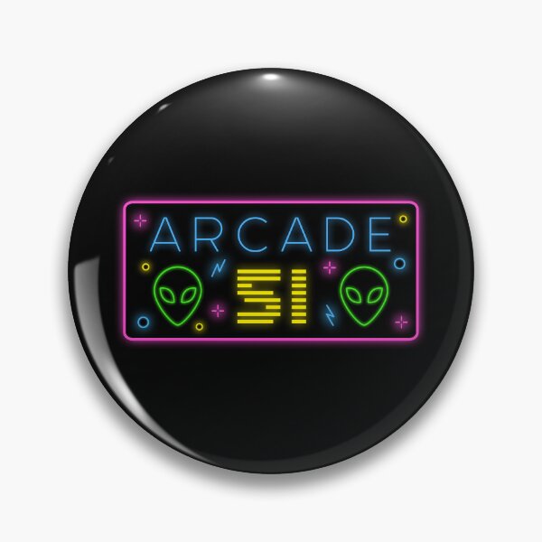 Item preview, Arcade 51 - Retro Alien Neon Sign designed and sold by 90sAlien.