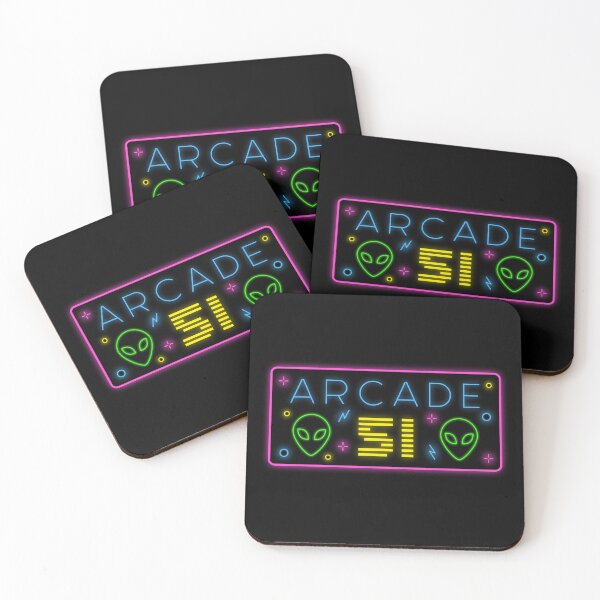 Item preview, Arcade 51 - Retro Alien Neon Sign designed and sold by 90sAlien.