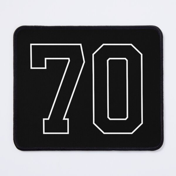 Item preview, Black Number 70 lucky sports jersey seventy designed and sold by HeavyStyle.