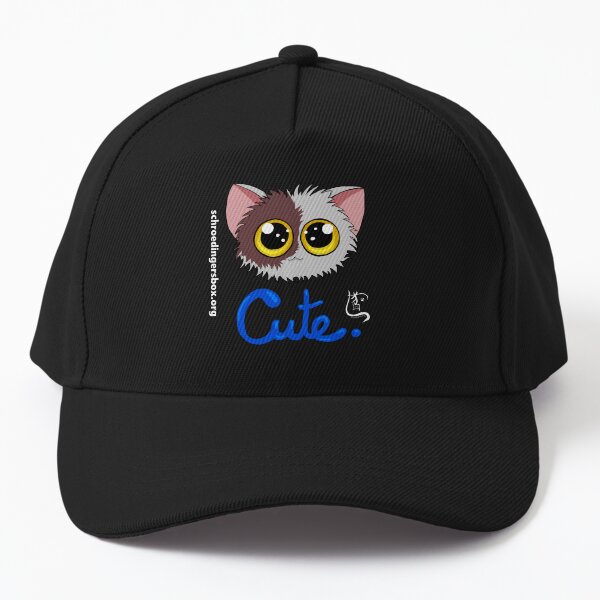 Item preview, Emoticat Cute Blau auf Schwarz designed and sold by Schrödingers Box.