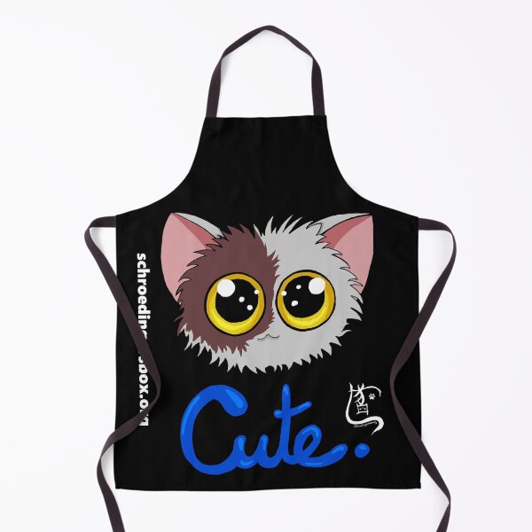 Item preview, Emoticat Cute Blue on Black designed and sold by Schrödingers Box.