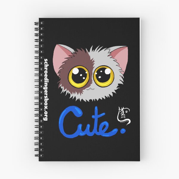 Item preview, Emoticat Cute Blue on Black designed and sold by Schrödingers Box.