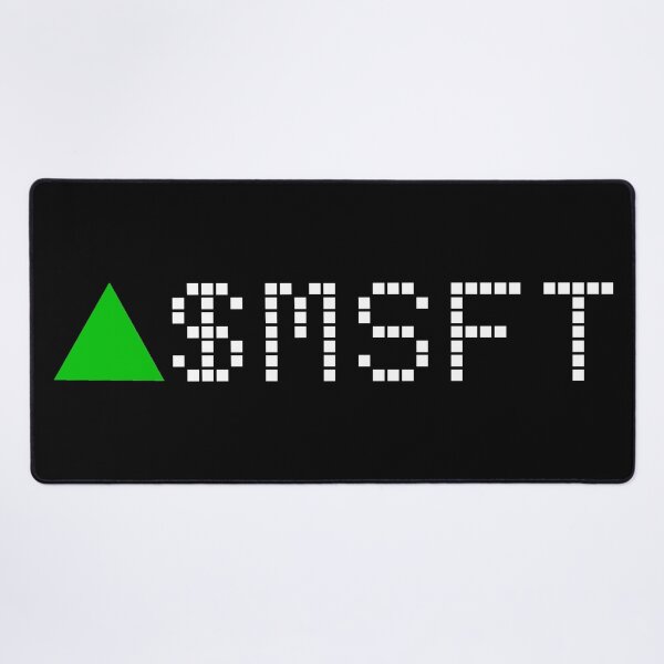 Item preview, Microsoft Stock Ticker Green - White Font designed and sold by frankyou.