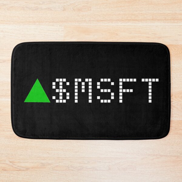 Item preview, Microsoft Stock Ticker Green - White Font designed and sold by frankyou.