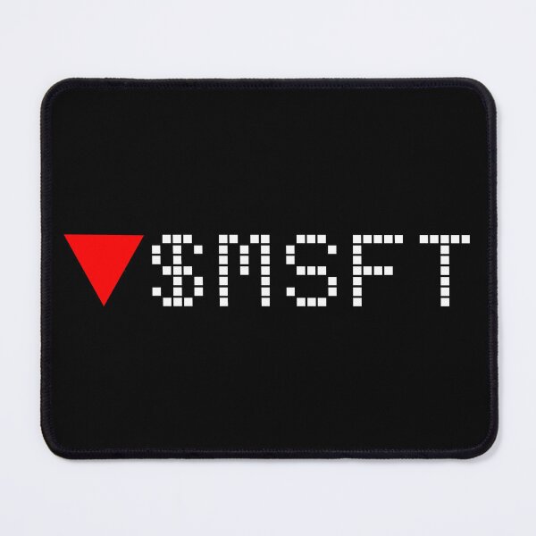 Item preview, Microsoft Stock Ticker Red - White Font designed and sold by frankyou.