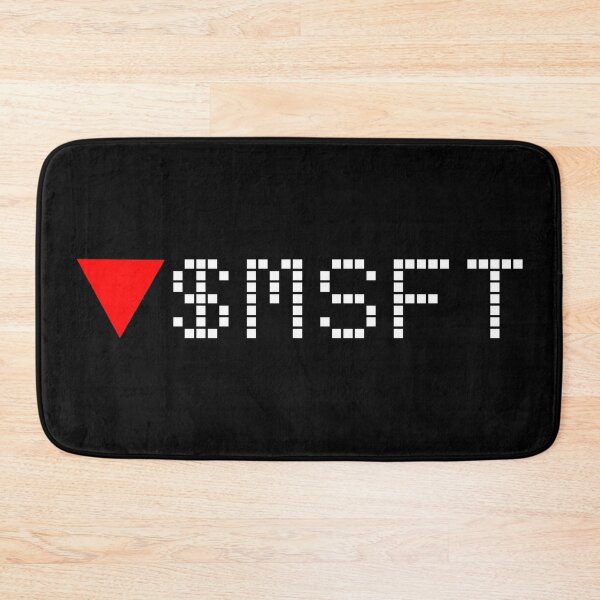 Item preview, Microsoft Stock Ticker Red - White Font designed and sold by frankyou.