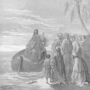 Jesus preaching at the Sea of Galilee (1866) - Gustave Doré Classic  T-Shirt for Sale by SALON DES ARTS