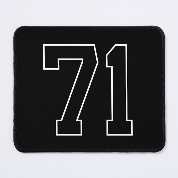 Item preview, Black Number 71 lucky sports jersey seventy one designed and sold by HeavyStyle.