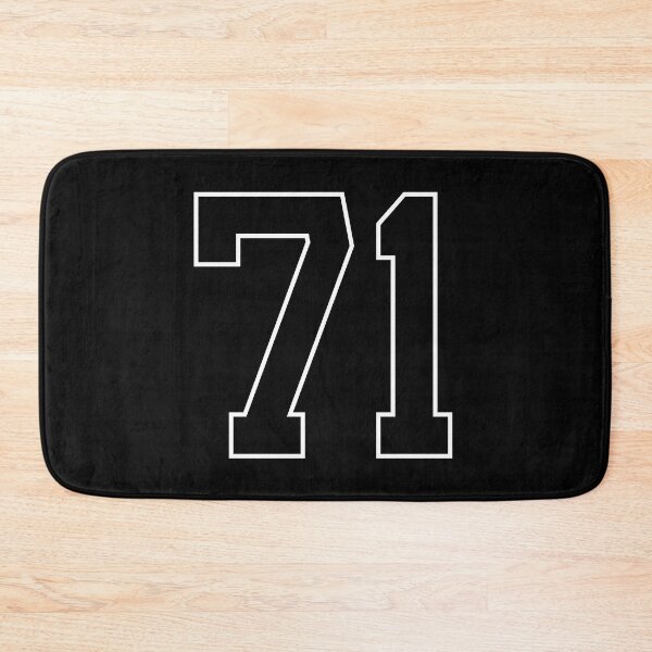 Item preview, Black Number 71 lucky sports jersey seventy one designed and sold by HeavyStyle.
