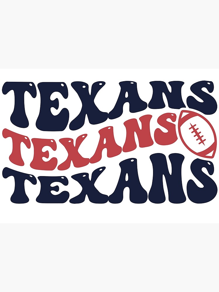 deadmansupplyco Vintage Football - Houston Texans (Red Texans Wordmark) T-Shirt