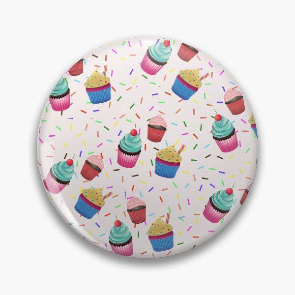 Item preview, patrón de espolvorear cupcake blanco designed and sold by GuelcherDesign.