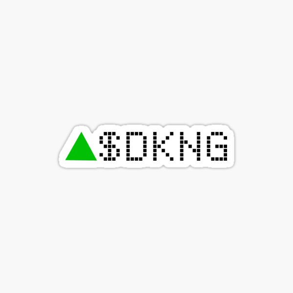 Item preview, Draftkings Stock Ticker Green - Black Font designed and sold by frankyou.
