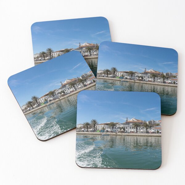 Item preview, Postcard from Lagos Portugal - Colorful Wake at the Waterfront designed and sold by Georgia Mizuleva.