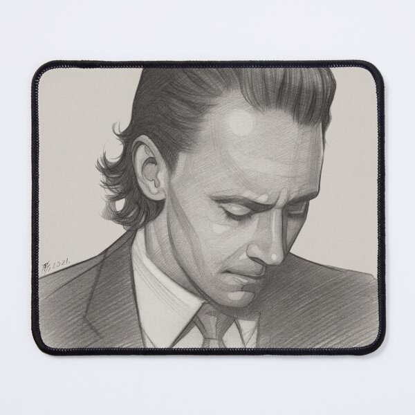 Item preview, Tom Hiddleston, Art Print, Pencil ART designed and sold by TendaLee.