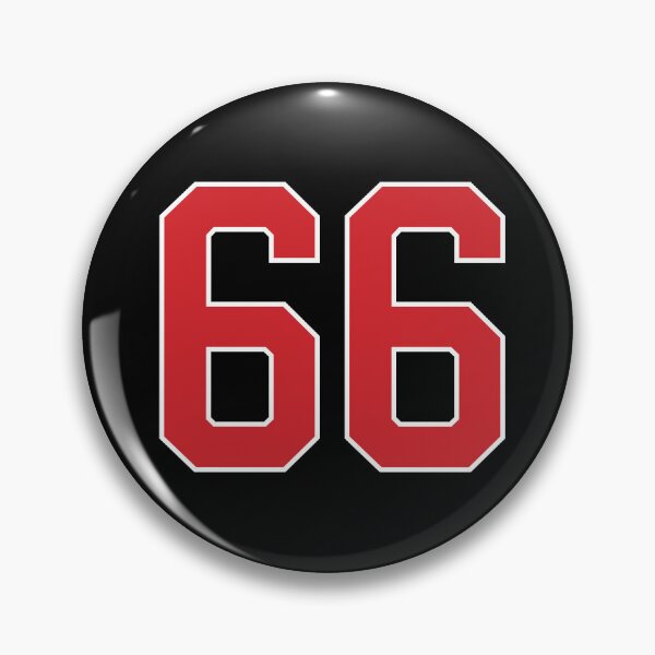 Item preview, Sports Number 66, red black color lucky sport sixty six designed and sold by ArtIsParty.