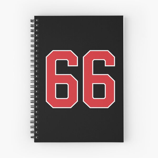 Item preview, Sports Number 66, red black color lucky sport sixty six designed and sold by ArtIsParty.