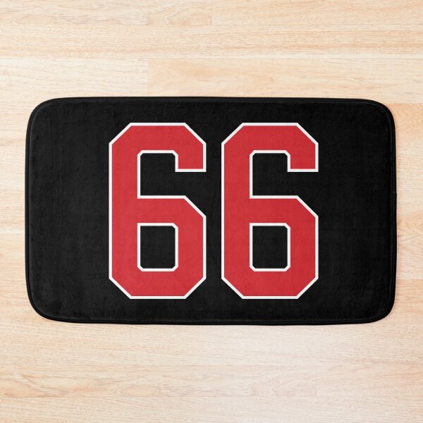 Item preview, Sports Number 66, red black color lucky sport sixty six designed and sold by ArtIsParty.