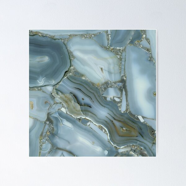 Item preview, Blue Marble surface with soft grey colours designed and sold by NesheYx.